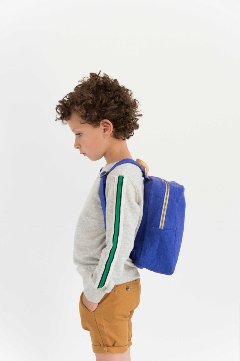 monk and anna Kodomo backpack mini ink blue