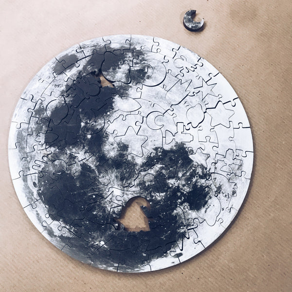 Wooden Moon Puzzle