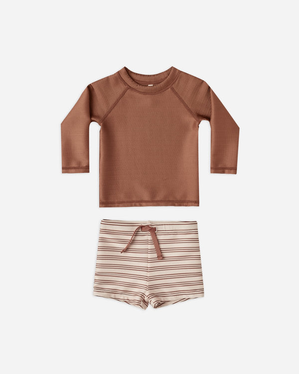 Rashguard Set || Amber Striped