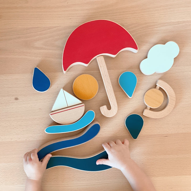 The Red Umbrella Stacking and Balance Toy