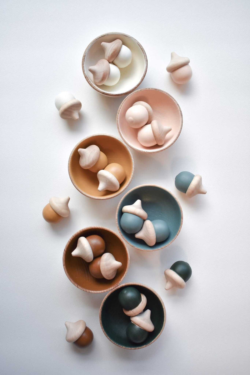 elm and otter Acorn Sorting Set Muted Tones