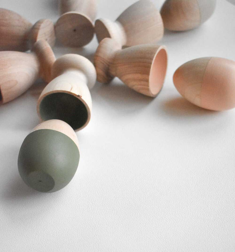 elm and otter egg and cup sorting muted tones