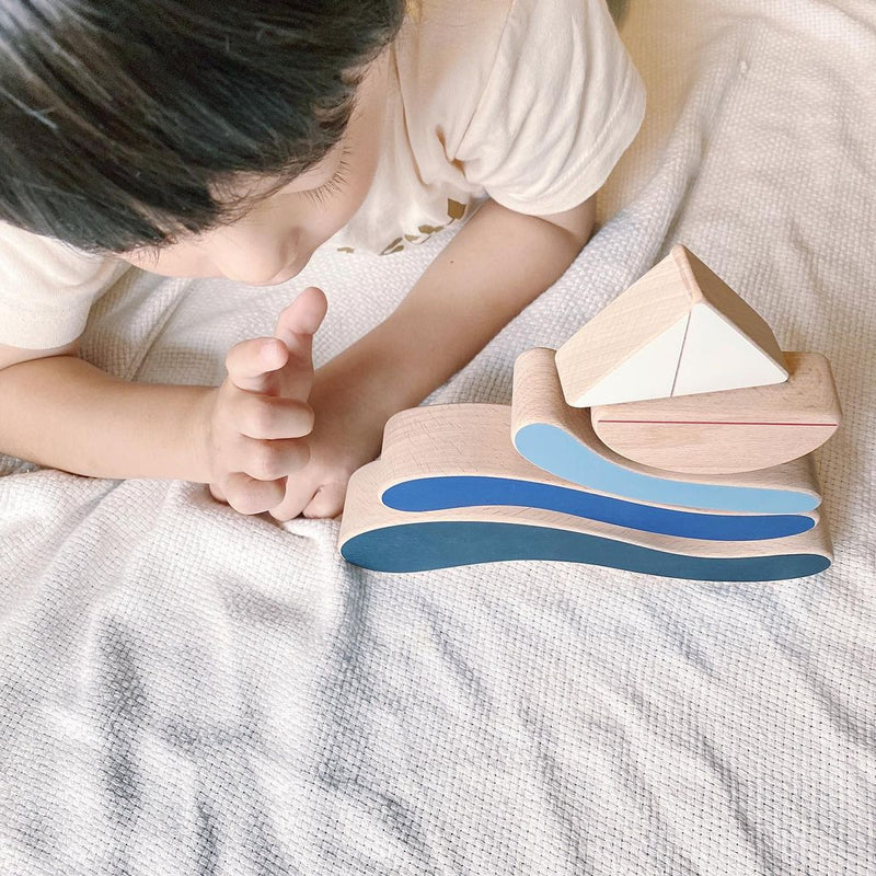 Boat and Waves Stacking Toy