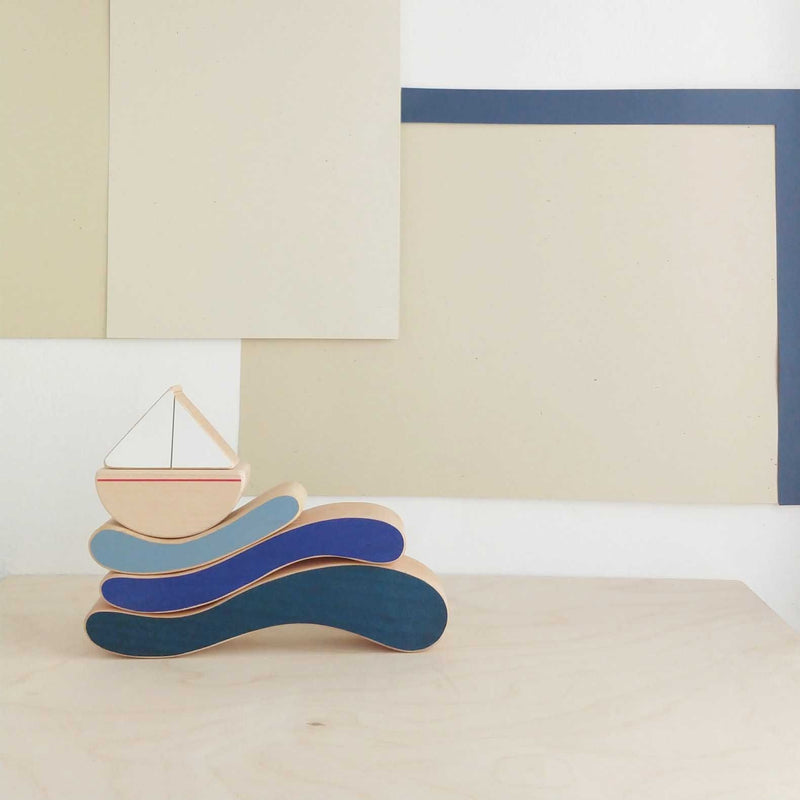 The Wandering Workshop Boat and Waves Stacking Toy