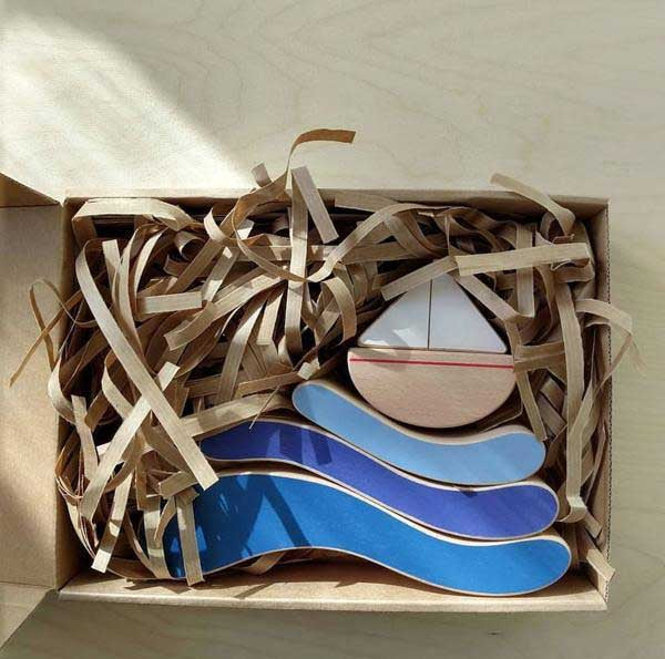 The Wandering Workshop Boat and Waves Stacking Toy