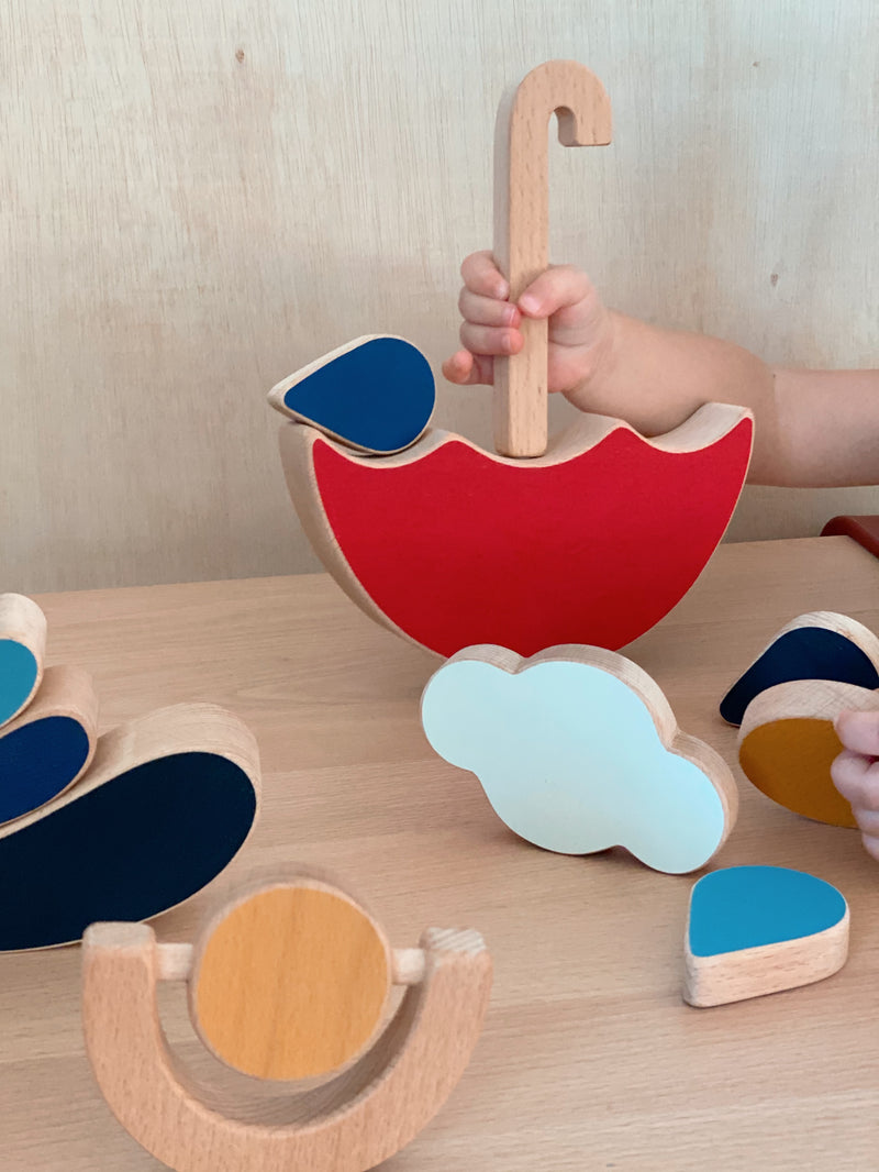 The Red Umbrella Stacking and Balance Toy